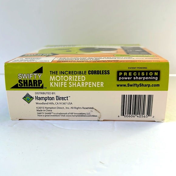 NEW Swifty Sharp The Incredible Cordless Motorized Knife Blade Sharpener & Tray - Picture 4 of 6